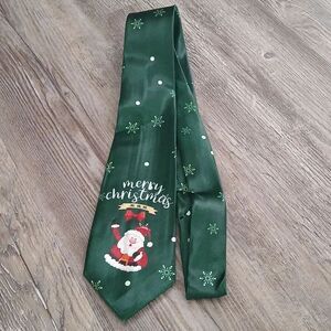 Christmas Necktie Christmas Party Fun Christmas Theme Print Tie NEw Santa